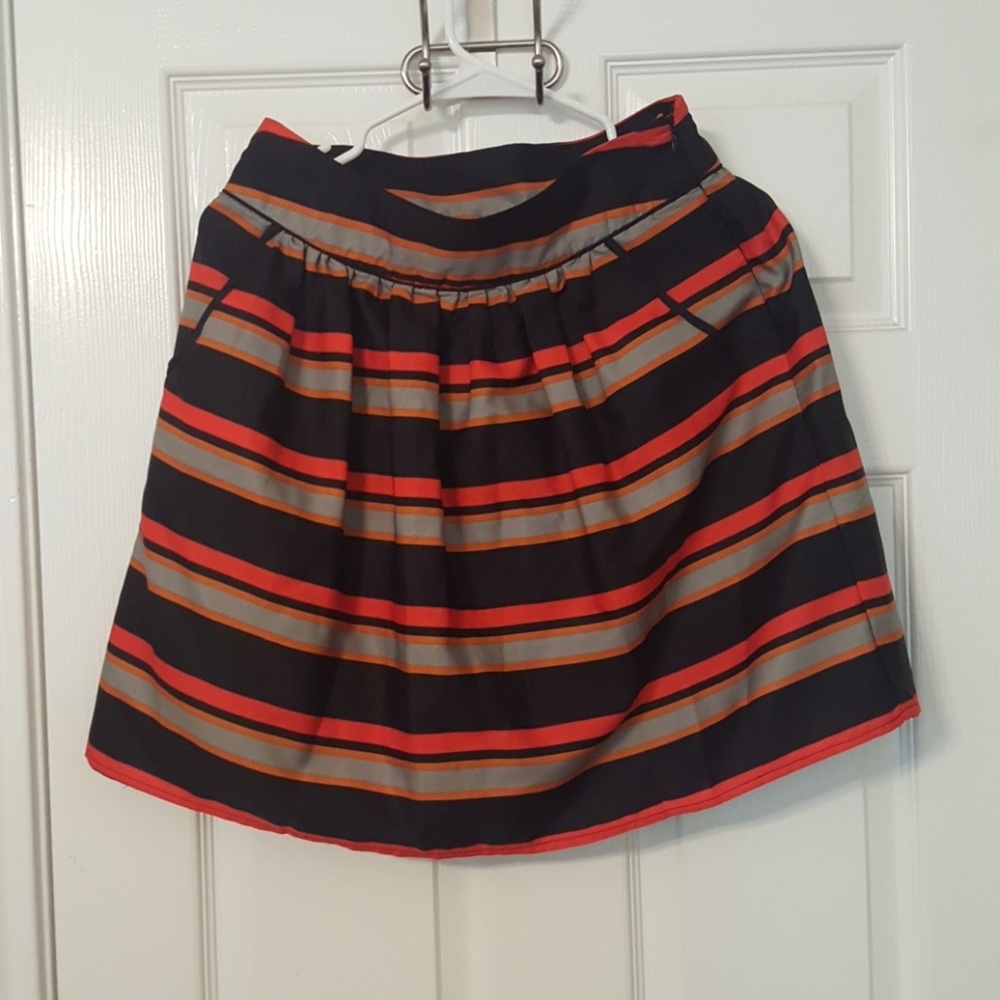 Striped mini skirt